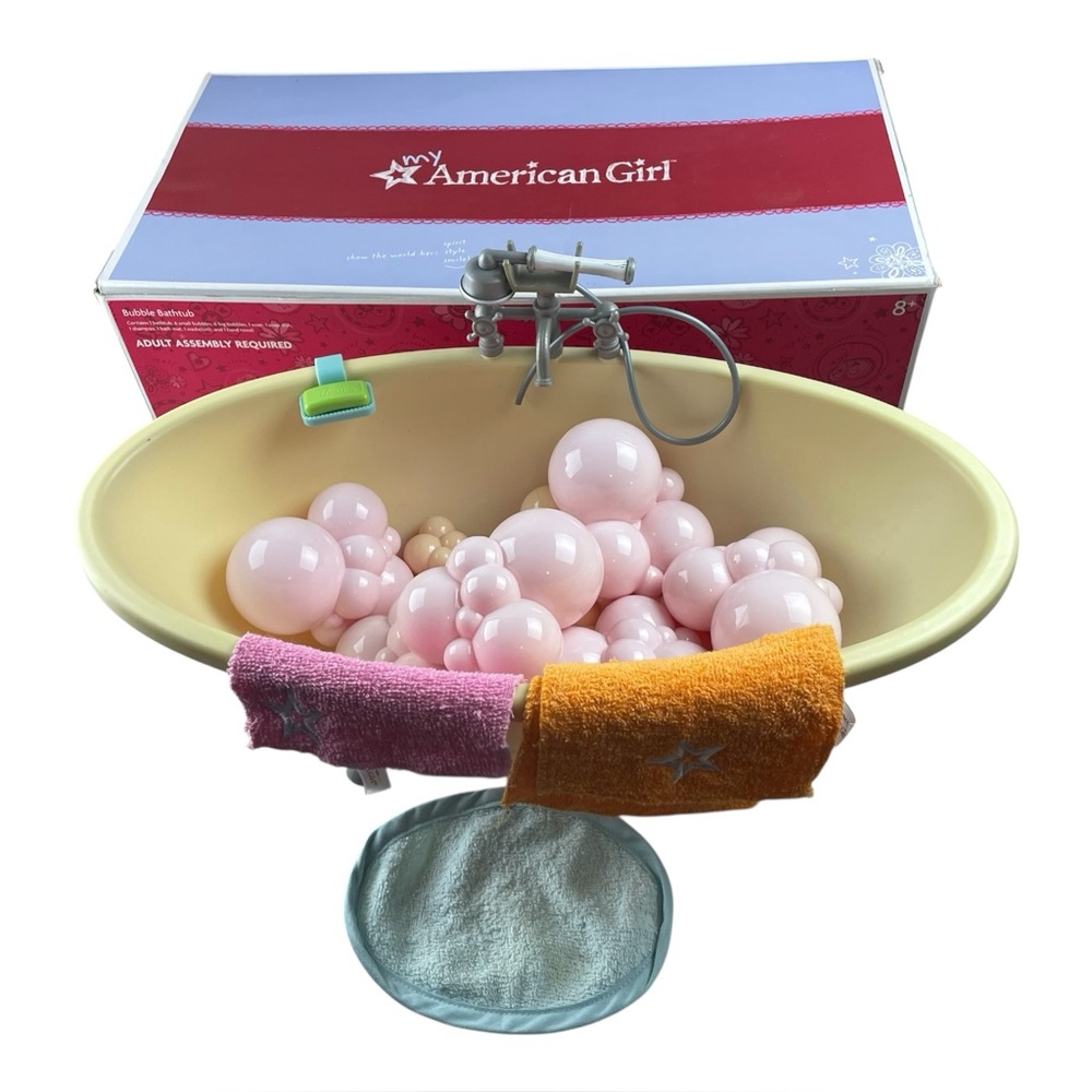 American Girl Doll Bathtub Set w/ Box and Accessories (RETIRED) Complete